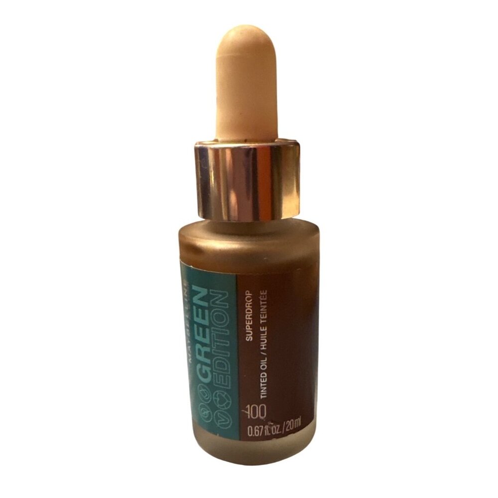 Maybelline Tinted Oil #100 Green Edition Superdrop Jojoba Marula Dark